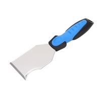 Cortador de masilla multifunción con hoja de acero inoxidable y mango de goma, raspador de pintura portátil, herramienta de raspado de metal para proyectos de pintura y