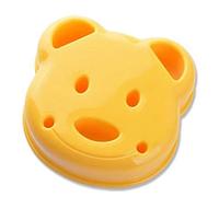 Cortador de molde para sándwich de oso lindo, oso de dibujos animados, regalo para hogar, no tóxico e insípido, fácil de limpiar, tostada para niños