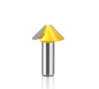 Cortador de mortaja en forma de V con fondo plano y mango de 1/2" y 8 mm for paneles de puertas y ventanas, cortador de carpintería(2pcs 8mm)