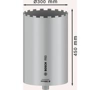 Cortador De Núcleo Bosch PRO Húmedo, 300 X 450 Mm, 1 1/4 UNC