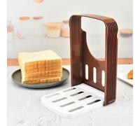 Cortador de pan para hornear, plegable, compacto, accesorios de cocina, máquina para sándwich de pan casero (beige, 22. 3 x 14. 5)