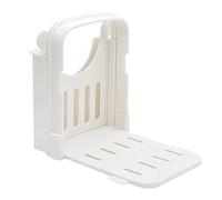 Cortador de pan plegable | Guía manual de corte de pan | Cortador de pan uniformemente | Soporte portátil para rebanar pan | Herramienta de corte de pan hueco para cortes de queso, bagels, frutas