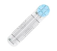 Cortador de papel, 35,5 x 8,3 cm, cortadora de papel, cortadora de palanca, tijeras con guía de línea de corte y regla lateral, máquina de cortar papel, portátil, multifuncional, para etiquetas de