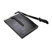 Cortador de papel A4, cortador de fotos, cortador de palanca, cortador de papel, máquina de cortar chatarra de metal, 325 x 255 mm, longitud de corte 470 mm, color negro