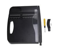 Cortador de papel A4, recortador de papel de 12 pulgadas con capacidad para 12 hojas, cortador de papel portátil de tamaño carta para oficina, escuela y hogar, cuchilla de acero