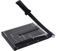 Cortador de papel A4, recortadora de papel antideslizante con barras de guía de papel duales, cortador de papel guillotina afilado resistente para el hogar, oficina, capacidad de 12 hojas, longitud