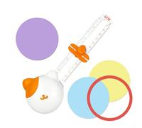 Cortador de Papel Circular, Cortadora Circulos Ajustable, Diámetros de 10-32 cm, Troqueladora Circulo con Corte Preciso y Escala, Cizalla para Cartulina, Paper, Fotografías, Papelde Impresión