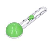 Cortador de Papel Circular, Herramienta de Corte de Papel Circular Portátil de Ahorro de Mano de Obra Manual Ajustable Ligero para Oficina para Papel Fotográfico(Verde)