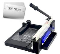 Cortador de papel con rejillas de guía de corte transparentes para oficinas, escuelas, negocios y tiendas de impresión