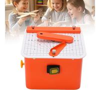 Cortador de papel Cortador eléctrico de cartón y sierra for niños,diseño de seguridad sin cuchillas,kit de herramientas de bricolaje seguro con cajón for desechos,espesor ajustable de 0-4 mm