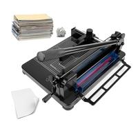Cortador de papel de guillotina resistente, recortadora manual de 12 pulgadas para A4, corte hasta 400 hojas, herramienta de corte de precisión con bloqueo de seguridad y base de acero