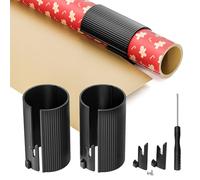 Cortador de Papel de Regalo (Incluye 2 Rodillos & 4 Cuchillas) - Guillotina Reemplazable, Ideal para Cortar Rollos de Papel de Regalo de Navidad, Cumpleaños, Fiestas, Halloween y Manualidades