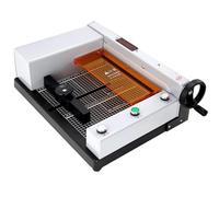 Cortador de Papel eléctrico, Espesor de Corte 40 mm, con Rejillas guía de Corte Transparentes, for cartulina, Tarjetas, Cuero, Oficina, hogar, Escuela
