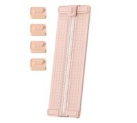 Cortador De Papel Manual Con Deslizador - Cortapapeles Recto,Herramientas de Corte Bidireccional Trituradora Antideslizante Portátil para Profesores Elaboración de Tarjetas Clase Escuela Oficina Hogar