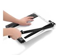 Cortador de papel profesional A4, cortador de palanca, cortador de papel para la escuela y la oficina, 32 x 25 x 3 cm, color negro