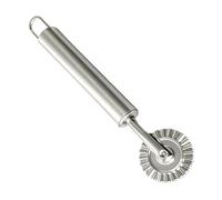 Cortador de Pasta con Rueda | Multifuncional De Acero Inoxidable Acanalado Manual - Cortador de con Rodillo de Celosía - para Cocina Hogar Hornear Pizza Pasta Fideos Galletas Tartas Cortar Sellar Crim