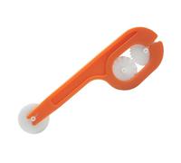 Cortador de pasta de hojaldre fresco - con 3 cuchillas lisas y dentadas - Tortellini, Ravioli Pasta hecha a mano - Ligero y duradero (naranja)