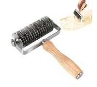 Cortador de pasta, herramienta de corte de acero inoxidable | con mango de madera y cortador de de acero inoxidable - Para decorar cocina, pastelería, chef, harina, comida, pan, pizza, tartas