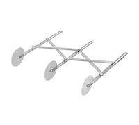 Cortador de pastel, cortador de pizza con de acero inoxidable herramienta de pizza de pizza múltiple para herramienta para hacer pastas (Pizza de tres ruedas)
