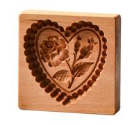 Cortador de pastelería - Prensa para galletas de vacaciones, molde con huella grabada de madera, accesorio de pastelería | Dispositivo de estampado artesanal de cocina, para celebraciones, ocasiones