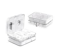 Cortador de Pastillas con Compartimento de Almacenamiento, Corta Partidor de Pastillas Medicamento para Tabletas Pequeñas y Grandes, Pill Cutter Portátil para Viajes y Uso Diario, Blanco