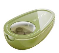 Cortador De Pastillas - Cortador De Medicamentos Con Dispensador | Cortador De Tabletas De Viaje, Caja De Medicina Pequeña Portátil, Cortador De Medicina, Divisor De Cortador De Pastillas Pequeño, Tri