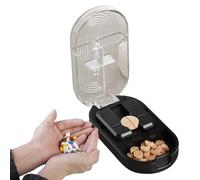 Cortador de Pastillas | Cortador De Pastillas Pequeño - Portátil Contenedor Estuche para Fármacos y Suplementos de Viaje