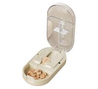 Cortador de Pastillas,Cortador De Pastillas Pequeño | Portátil Contenedor Estuche para Fármacos y Suplementos de Viaje