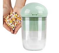 Cortador de pastillas, cortador de tabletas,Grinder de medicina con caja de almacenamiento | Medicina portátil Divisor trituradora para un picnic de viaje en casa al aire libre