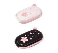 Cortador de pastillas de 1/2 - Divisor de píldoras 2 en 1, estuche impermeable para píldoras, divisor de píldoras con cuchilla y compartimento de almacenamiento para tableta, cortador de pastillas