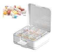Cortador De Pastillas,Divisor Y Cortador De Comprimidos Con Estuches De Almacenamiento - Organizador Diario Para Medicamentos Seguro Para Abuelos, Abuelas Y Amantes De Los Suplementos