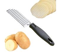 Cortador de Patatas,Cortador Rebanador De Patatas Rizadas En Acero Inoxidable - Gadget Manual Ergonómico Para Cocina Hogar Y Verduras Como Zanahoria Pepino Pan