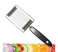 Cortador de patatas, cortadora con mango, cortador de tomate, máquina de cortar jamón de acero inoxidable, procesador de queso con mango para frutas