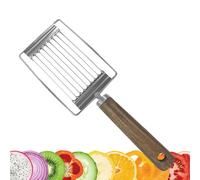 Cortador de patatas, cortadora con mango, cortador de tomates, jamón y fruta, cortador de tomates, jamón, cortador de frutas, cortador de almuerzo, cortador de carne