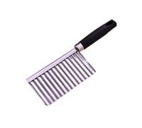 Cortador de patatas de estilo universal, cuchillo corrugado para cortar frutas y verduras, rebanador de acero