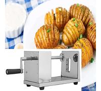 Cortador de patatas en espiral de acero inoxidable, cortador de patatas fritas, máquina de cortar frutas, cortador en espiral, máquina de corte multifuncional