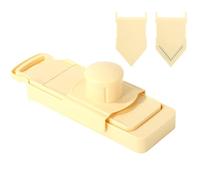 Cortador de patatas | Herramienta de corte ajustable en forma de V para alimentos - Multifunción de acero inoxidable para verduras con protección de manos | para frutas patatas zanahorias ajo pepino