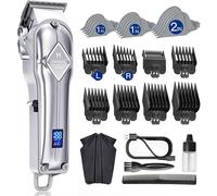 Cortador de Pelo Eléctrico Limural Profesional Hombre Recargable Kit Acero Inox