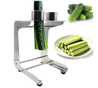 Cortador de pepino, herramienta de corte manual de tiras de verduras, cortador de palitos de zanahoria con 3 tamaños de hoja para preparación de sushi y ensalada