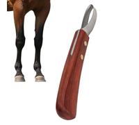 Cortador de pezuñas para caballos | Con mango de madera Cosas antideslizantes para caballos,Herramientas de herradura para caballos | Para limpieza y cuidado en establo, prado, herrador, veterinario
