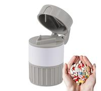 Cortador De Píldoras - Caso De Almacenamiento De Medicamentos, Herramienta De Medicamentos Para El Hogar | De Tabletas Y De Molinillo, Incluye Almacenamiento De Medicamentos, Taza Para