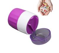 Cortador de píldoras para dividir con precisión, triturador de pastillas y cortador de pastillas | Cortador de pastillas seguro, triturador de píldoras portátil, higiénico y saludable, para una