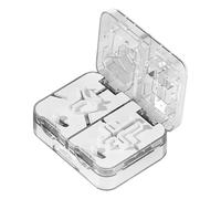 Cortador de píldoras - Soporte portátil para tabletas - Almacenamiento diario y semanal de medicamentos con picadora para adultos, trabajadores, viajeros, personal de enfermería, camping, escuela