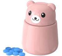 Cortador de píldoras y triturador, molinillo portátil de dibujos animados, pulverizador de tabletas de fácil limpieza para niños, niñas, niños, ancianos, niños, mascotas