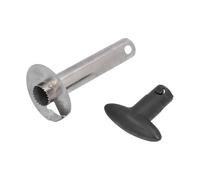 Cortador de piña, descorazonador y removedor de piñas de acero inoxidable, mango ergonómico, herramienta de cocina fácil de usar para pelar, rebanar, descorazonar piñas, plástico,