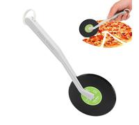 Cortador de pizza - Rueda para disco de vinilo retro 8,46 x 3,35 x 0,59 pulgadas, Gadget De cocina con temática de música, rebanadora de acero inoxidable afilada y duradera | Cortadora de bandeja