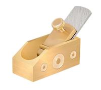 Cortador de plano de dedo para carpintería, herramienta Luthier de acero inoxidable y latón para bricolaje, violín, violonchelo, suela curvada, mini cepilladora de pulgar (26 x 52 x 18 mm)