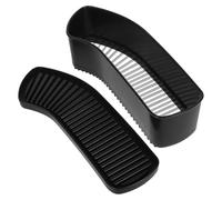 Cortador de Plátanos y Salchichas Corte Uniforme para Cocina | Abs y Acero Inoxidable, Diseño Compacto y Fácil Limpieza, Uso en Barbacoa Exterior y Hogar, Negro