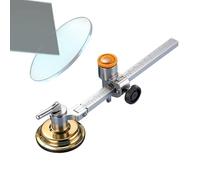Cortador De Plexiglás Con Brújula De Aluminio - Cortadr De Círulos De Vidro De 15,74 Pulgdaas | De Vidrio Con Ventsa: Ajustable Para Vidrio, Espejs Y Marcos De Cuadros