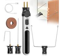 Cortador de poliestireno con batería, 550 ℃, cortador eléctrico de styropor con luz LED delantera, cortador de styroporo caliente para bordes de corte plásticos y styropor